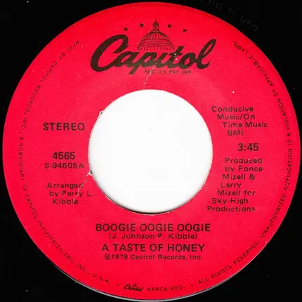 A Taste Of Honey - Boogie Oogie Oogie