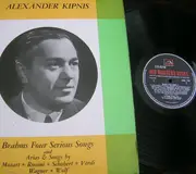 LP - Alexander Kipnis , Johannes Brahms , Wolfgang Amadeus Mozart , Franz Schubert , Erich Orthmann , Cl - Brahms Four Serious Songs + Arias And Songs - incl Booklet with Lyrics