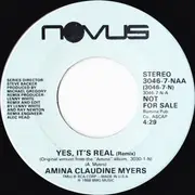 7inch Vinyl Single - Amina Claudine Myers - Yes, It's Real (Remix)