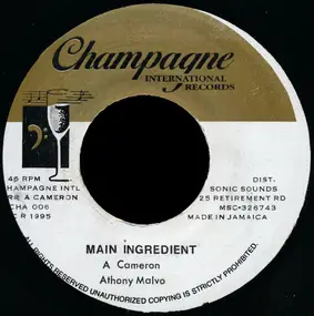 Anthony Malvo - Main Ingredient