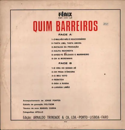 Armando Marinho , Quim Barreiros - Quim Barreiros Armando Marinho