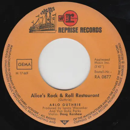 Arlo Guthrie - Alice's Rock & Roll Restaurant