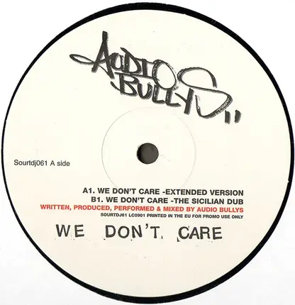 Audio Bullys - We Don't Care