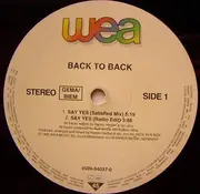 12'' - Back To Back - Say Yes