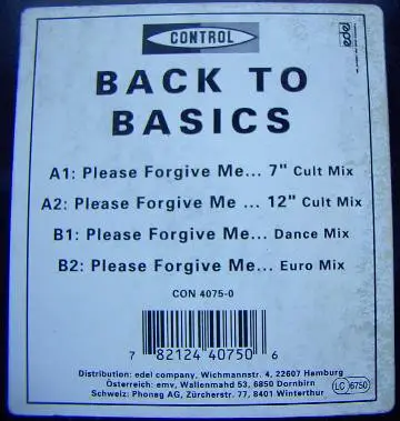 Back To Basics - Please Forgive Me