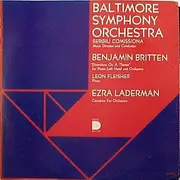 LP - Baltimore Symphony Orchestra , Sergiu Comissiona , Leon Fleisher - Benjamin Britten / Ezra Laderman - Diversions On A Theme (For Piano Left Hand And Orchestra) / Concerto For Orchestra