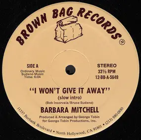 barbara mitchell - I Won't Give It Away