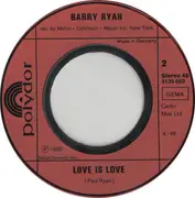 7inch Vinyl Single - Barry Ryan - Eloise / Love Is Love