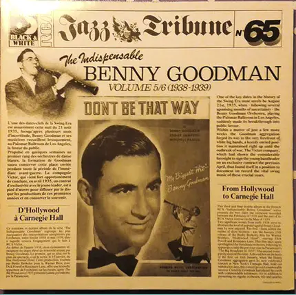 Benny Goodman - The Indispensable Benny Goodman (Big Band) Vol. 5/6 (1938-1939)