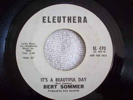 Bert Sommer - We're All Playing In The Same Band / It's A Beautiful Day