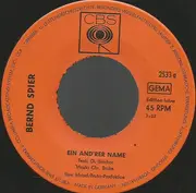 7inch Vinyl Single - Bernd Spier - Ein And'rer Name