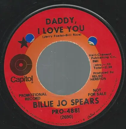 Billie Jo Spears - Look Out Your Window / Daddy, I Love You