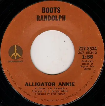 Boots Randolph - Lookin' / Alligator Annie