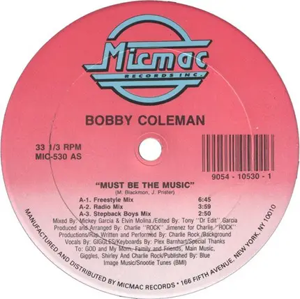 Bobby Coleman - Must Be The Music