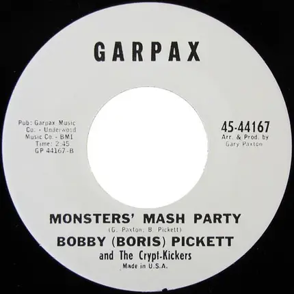 Bobby Pickett - MONSTER MASH