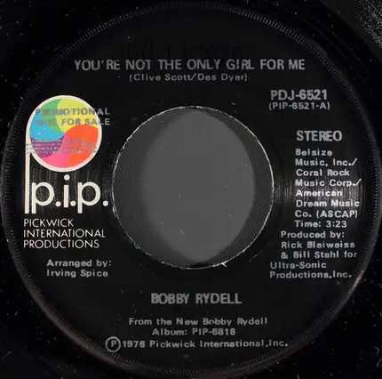 Bobby Rydell - You're Not The Only Girl For Me