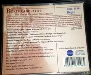 CD - Boris Christoff - The Great Russian Bass Roles