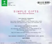 CD - Boston Camerata / Joel Cohen / Schola Cantorum Of Boston - Simple Gifts