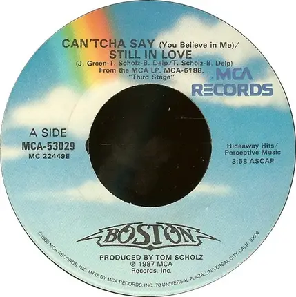 Boston - Can'tcha Say (You Believe In Me)