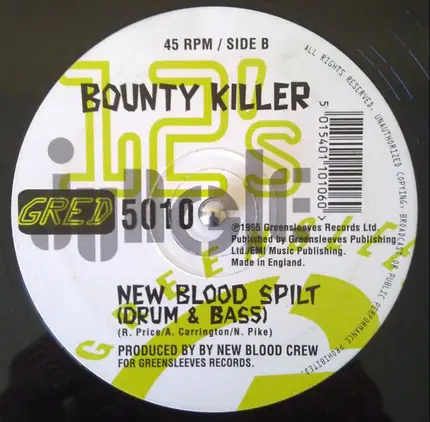 Bounty Killer - Dead This Time (Jungle Payback) / New Blood Spilt (Drum & Bass)