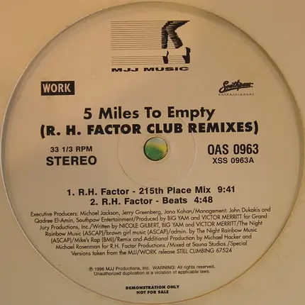 Brownstone - 5 Miles To Empty (R. H. Factor Club Remixes)