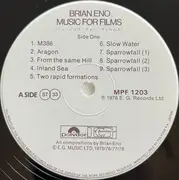 LP - Brian Eno - Music For Films = ミュージック・フォー・フィルムス - + insert