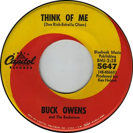 Buck Owens And His Buckaroos - Think Of Me