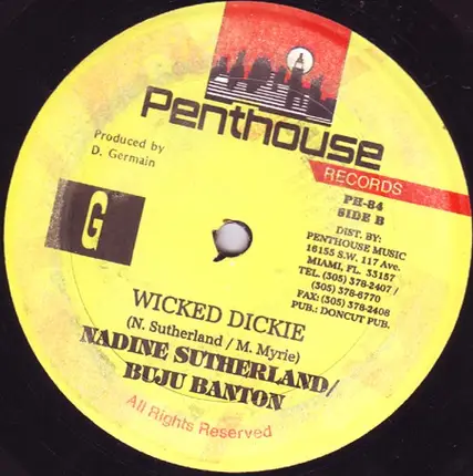 Buju Banton / Nadine Sutherland & Buju Banton - Dickie Remix / Wicked Dickie