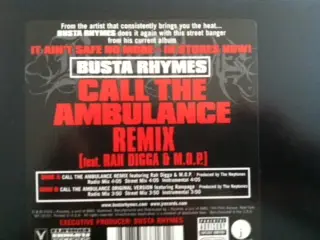 Busta Rhymes Featuring Rah Digga & M.O.P. - Call The Ambulance Remix