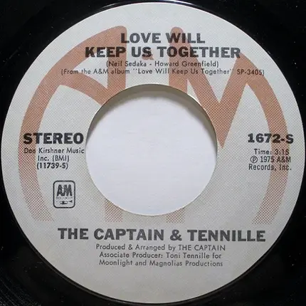 Captain And Tennille - Love Will Keep Us Together