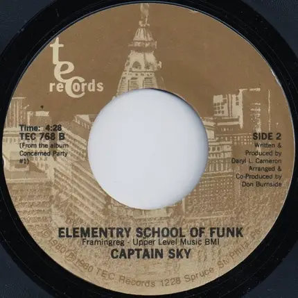 Captain Sky - Sir Jam A Lot / Elementry School Of Funk