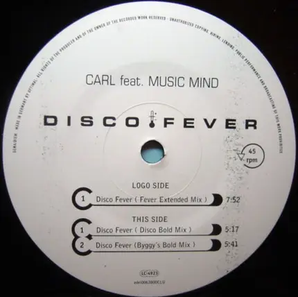 Carl feat. Music Mind - Disco Fever