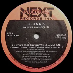 C-Bank Featuring Diamond Eyes - I Won't Stop Loving You