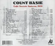 Double CD - Count Basie Orchestra , Count Basie - Café Society Uptown 1941