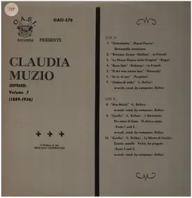 Claudio Muzio - Volume 7