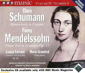 Clara Schumann - Konzertsatz In F Minor / Piano Trio In D Minor, Op. 11 / Clarinet Trio In E Flat, Op. 44 / Deux Piè