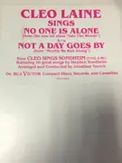 LP - Cleo Laine - No One Is Alone / Not A Day Goes By