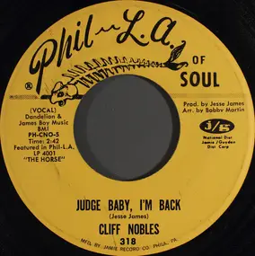 Cliff Nobles - Judge Baby, I'm Back / Horse Fever