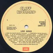 LP - Cliff Richard - Love Songs