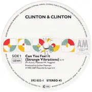 12inch Vinyl Single - Clinton & Clinton - Can You Feel It?