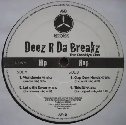 Crooklyn Clan - Deez R Da Breakz