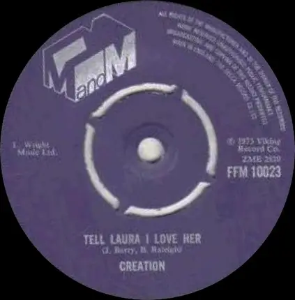 Creation - Tell Laura I Love Her