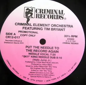 Criminal Element Orchestra - Put The Needle To The Record Again