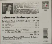 CD - Brahms - Symphony No.3 / Variations On A Theme By J. Haydn