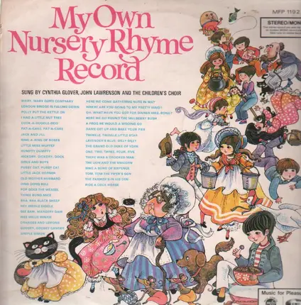 Cynthia Glover / John Lawrenson With The Children's Choir - My Own Nursery Rhyme Record