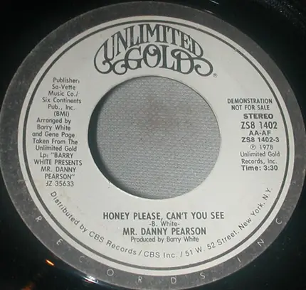 Danny Pearson - Honey Please, Can't You See