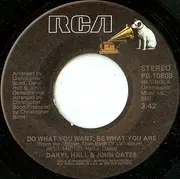 7'' - Daryl Hall & John Oates - Do What You Want, Be What You Are / You'll Never Learn