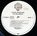 LP - David Sanborn - As We Speak