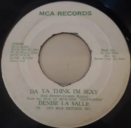 Denise LaSalle - Think About It / Da Ya Think I'm Sexy