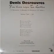 Denis Desrouvres - J'Ai Bien Reçu Ta Lettre